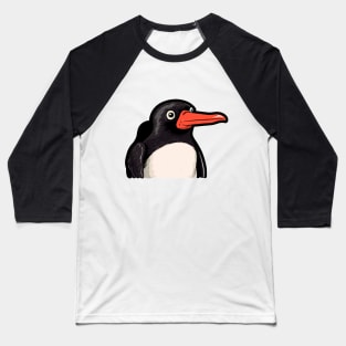 Cartoon Retro Penguin Baseball T-Shirt